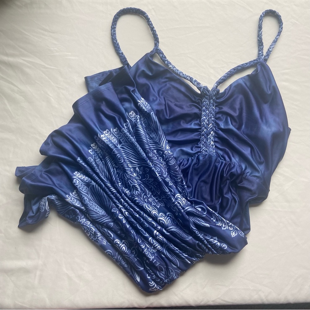 Venus Blue Paisley Summer Dress
